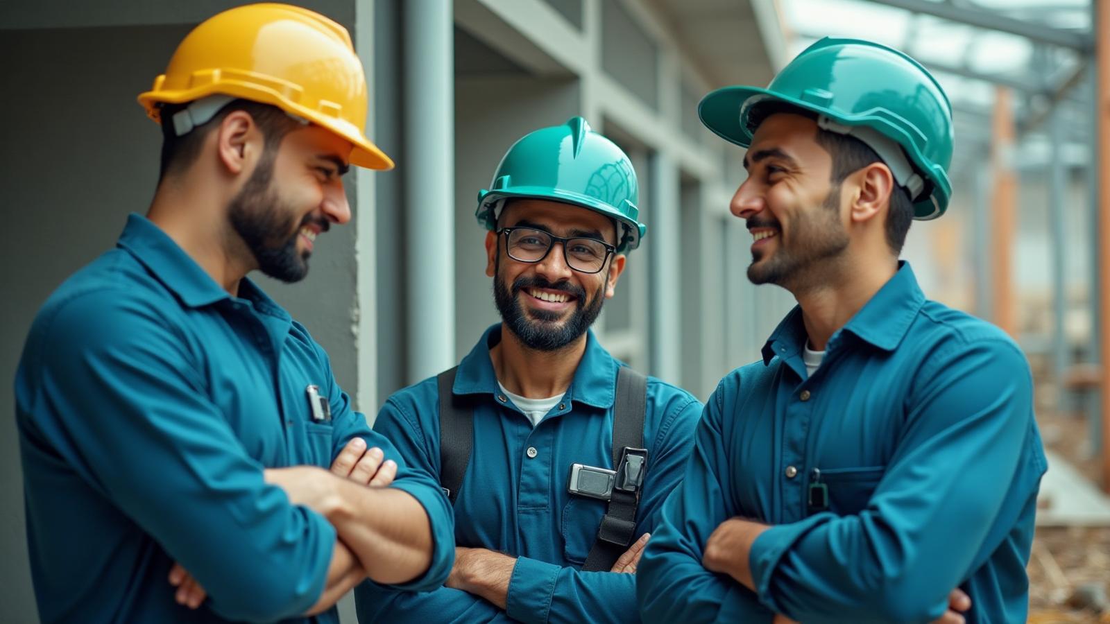 Professional worker and customer handshake after job completion